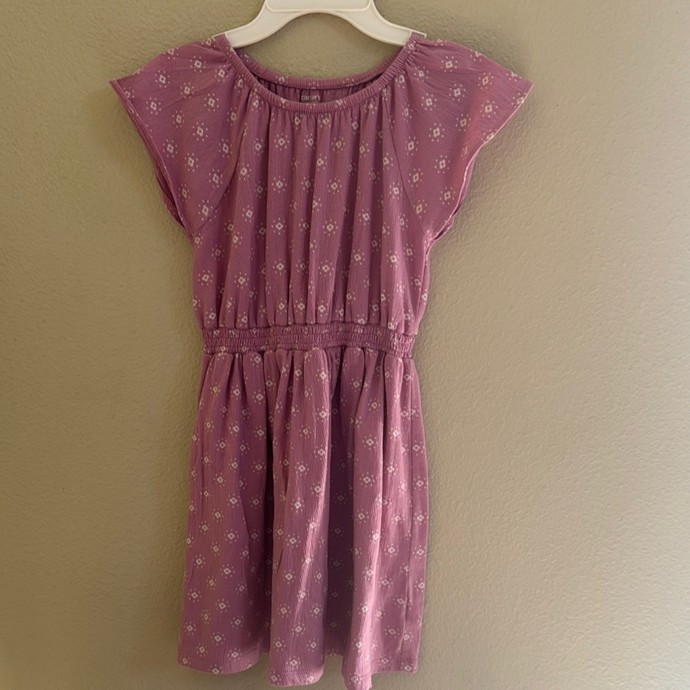 Carter's Pink Flutter Sleeve Sundress